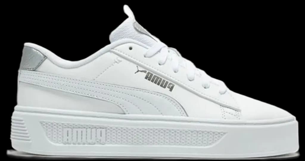 Giày Puma Smash Platform V3 Pop Up Metallics 'White' 392504-02 Giày Puma Smash Platform V3 Pop Up Metallics 'White' 392504-02