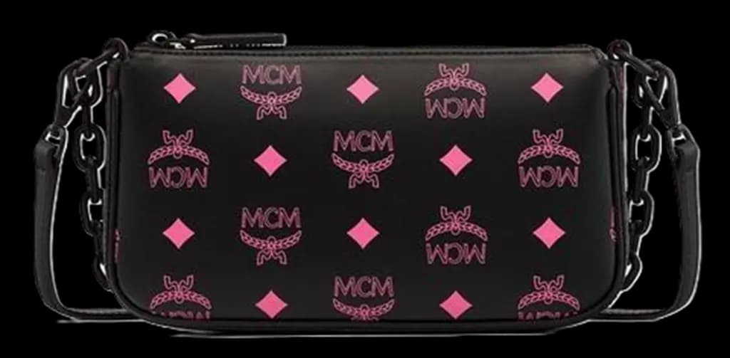 Túi MCM Mini Zip Pouch in Color Splash Logo Leather Pink 'Black Pink' MWSDSTA04QH001 Túi MCM Mini Zip Pouch in Color Splash Logo Leather Pink 'Black Pink' MWSDSTA04QH001