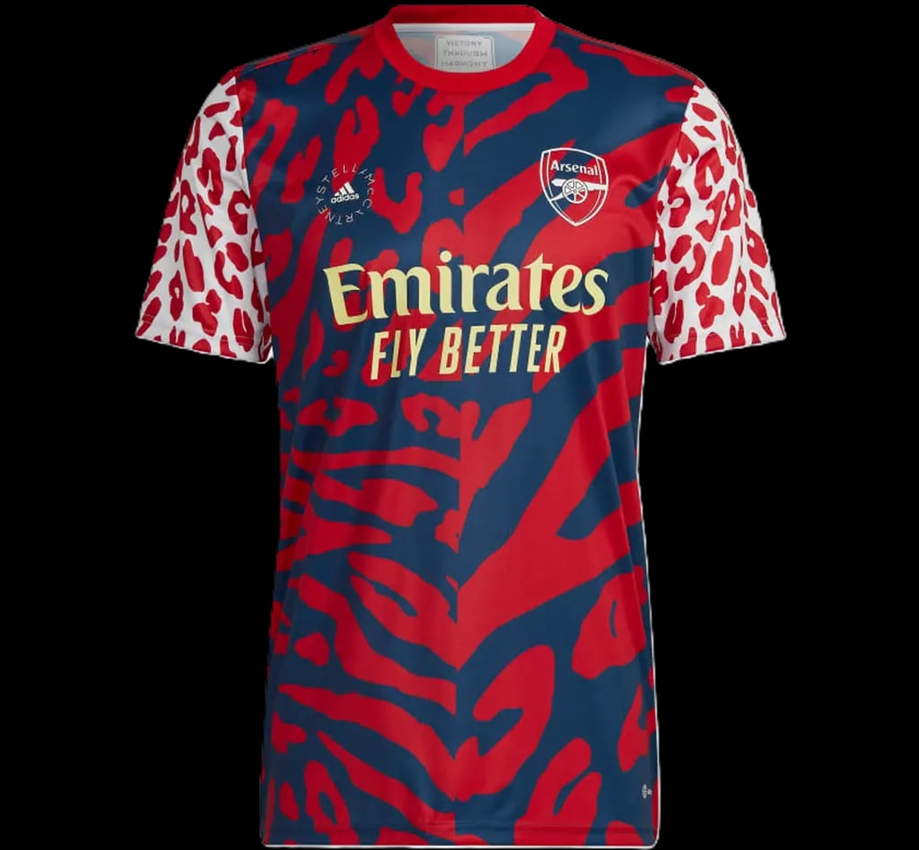 Áo Adidas Arsenal Fc By Stella Mccartney Pre-Match Jersey 'Scarlet' HI2144 — kich-thuoc: L Áo Adidas Arsenal Fc By Stella Mccartney Pre-Match Jersey 'Scarlet' HI2144 — kich-thuoc: L