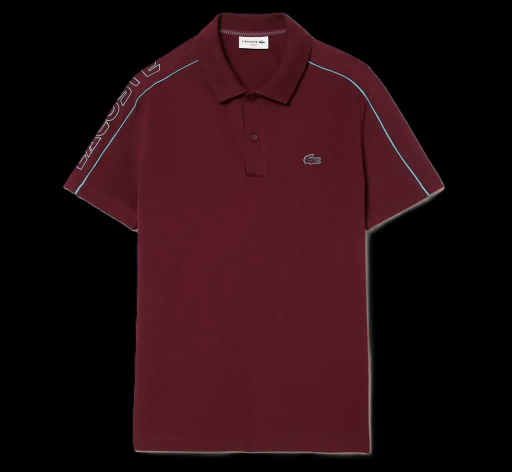 Áo Lacoste Contrast Accent Print Polo Shirt 'Dark Red' PH5950-RIS Áo Lacoste Contrast Accent Print Polo Shirt 'Dark Red' PH5950-RIS