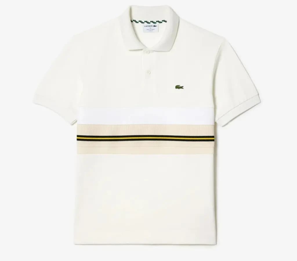 Áo Lacoste Striped 'Pattern Color Mixed White' PH1132-70V Áo Lacoste Striped 'Pattern Color Mixed White' PH1132-70V