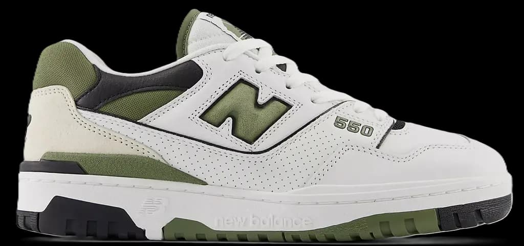 Giày New Balance 550 'White Dark Olivine' BB550DOB Giày New Balance 550 'White Dark Olivine' BB550DOB