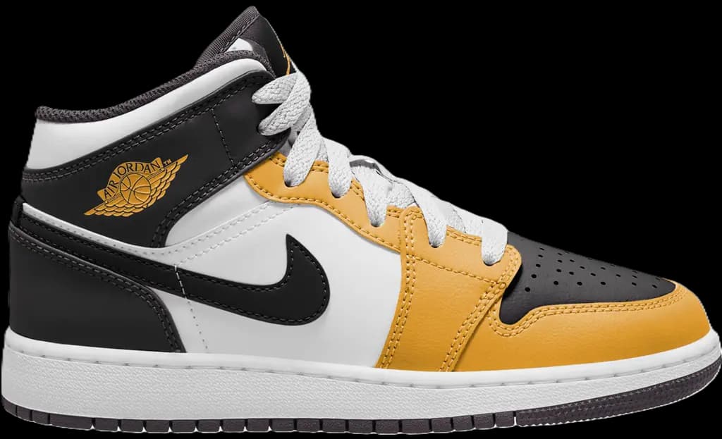Giày Nike Air Jordan 1 Mid GS 'Yellow Ochre' DQ8423-701 Giày Nike Air Jordan 1 Mid GS 'Yellow Ochre' DQ8423-701