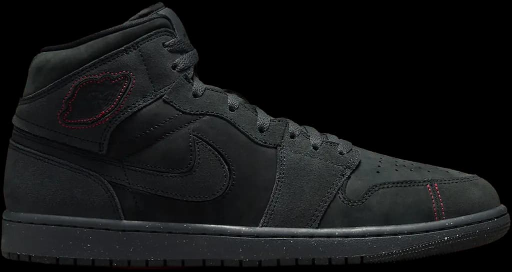 Giày Nike Air Jordan 1 Mid SE Craft 'Dark Smoke Red' FD8634‑001 Giày Nike Air Jordan 1 Mid SE Craft 'Dark Smoke Red' FD8634‑001