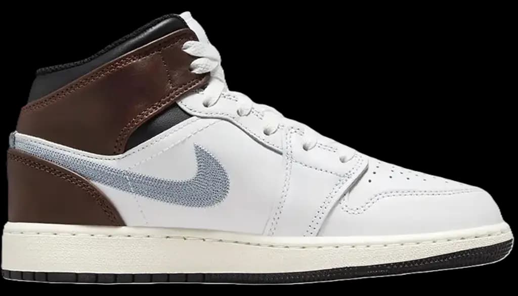Giày Nike Air Jordan 1 Mid SE GS 'Brown Blue Grey' FQ8162-142 Giày Nike Air Jordan 1 Mid SE GS 'Brown Blue Grey' FQ8162-142