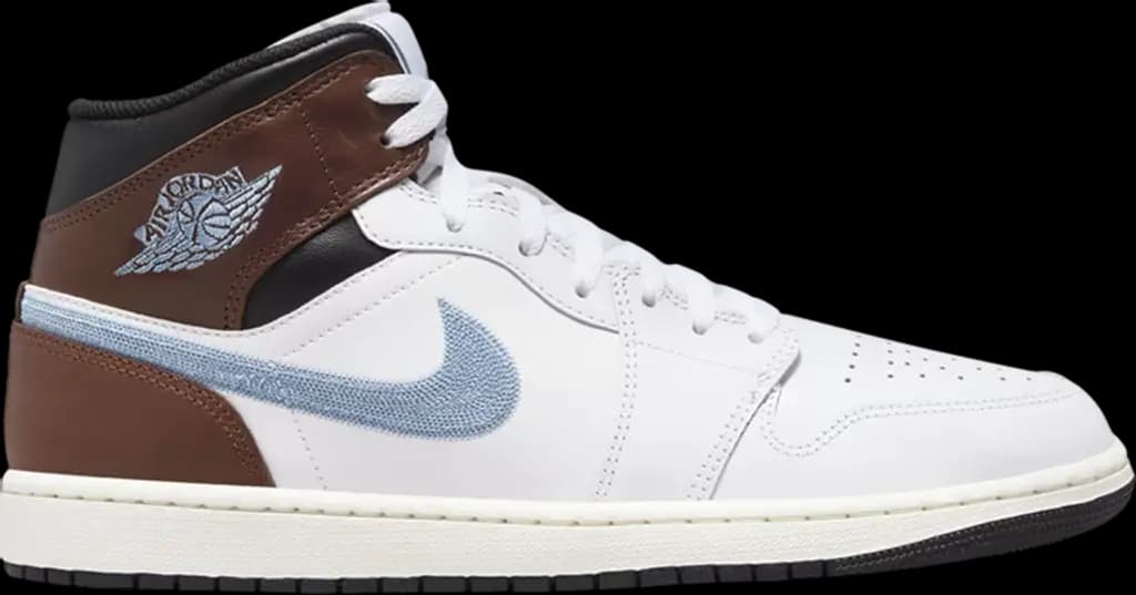 Giày Nike Air Jordan 1 Retro Mid SE 'Brown Blue Grey' FQ7831-142 Giày Nike Air Jordan 1 Retro Mid SE 'Brown Blue Grey' FQ7831-142