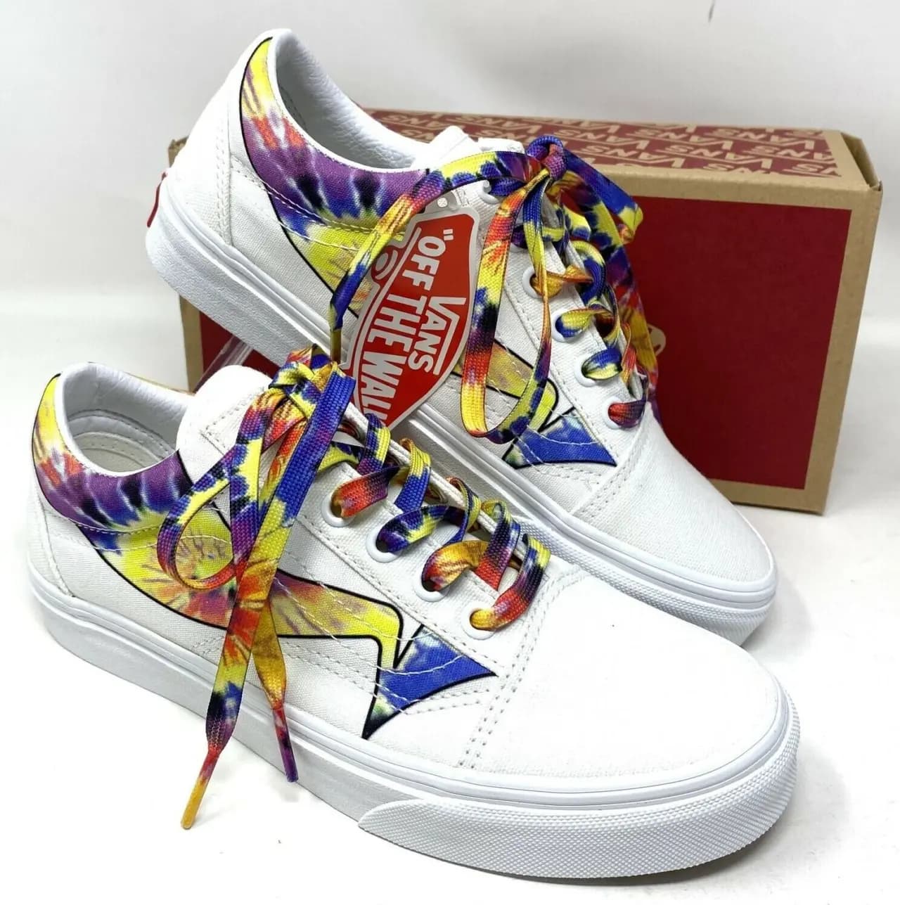 Giày Vans Old Skool Low 'Tie‑Dye Sidestripe' VN0A4U3B21R Giày Vans Old Skool Low 'Tie‑Dye Sidestripe' VN0A4U3B21R