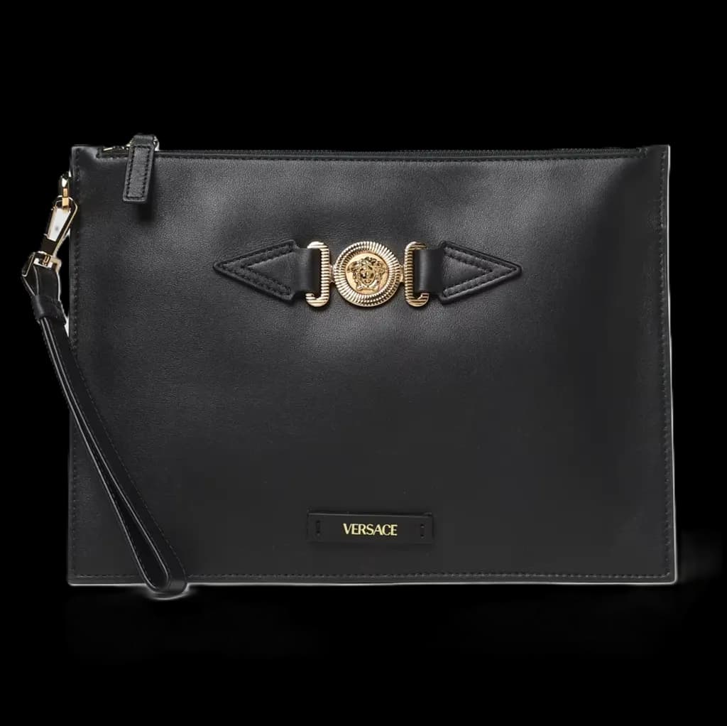 Túi Versace Medusa Leather Pouch 'Black' 10062431A03190 Túi Versace Medusa Leather Pouch 'Black' 10062431A03190