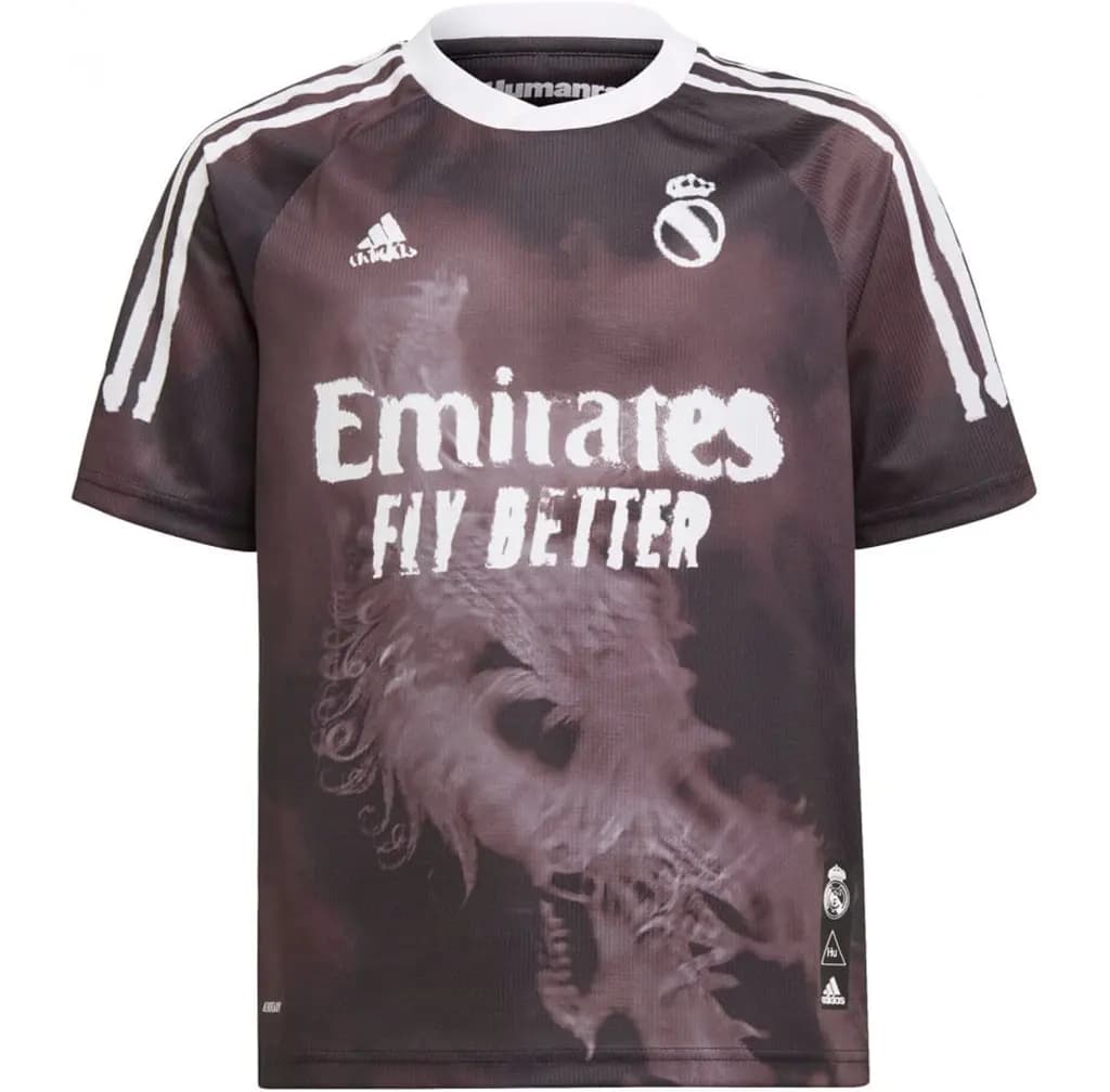 Áo Adidas Real Madrid Human Race Jersey 'Black' GJ9110 Áo Adidas Real Madrid Human Race Jersey 'Black' GJ9110
