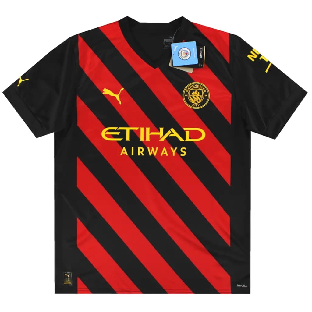 Áo Puma Manchester City Away 22/23 Replica Jersey 'Tango Red' 765722-02 Áo Puma Manchester City Away 22/23 Replica Jersey 'Tango Red' 765722-02
