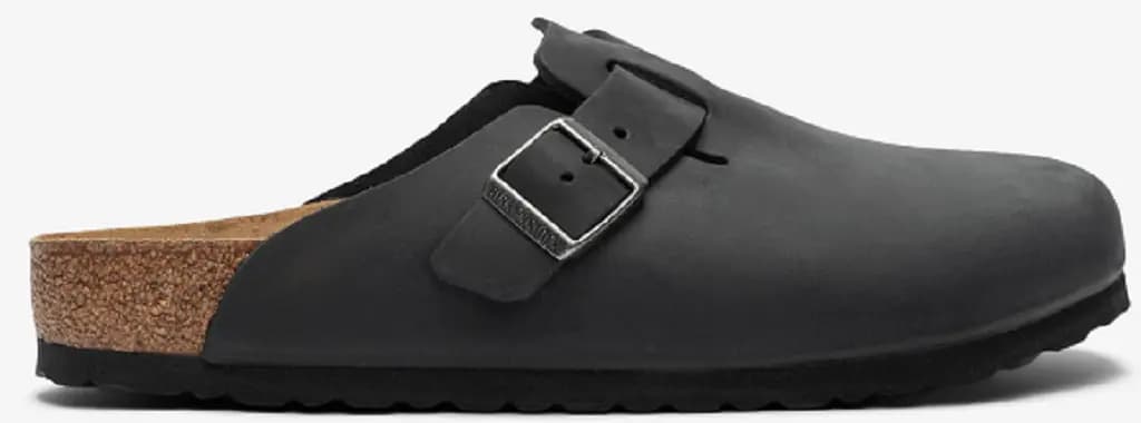 Dép Birkenstock Boston Oiled Leather 'Black' 59461 Dép Birkenstock Boston Oiled Leather 'Black' 59461