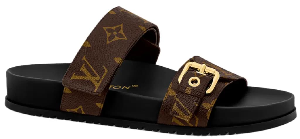 Dép Louis Vuitton Bom Dia Flat Comfort Mules 'Brown' 1AAW8H Dép Louis Vuitton Bom Dia Flat Comfort Mules 'Brown' 1AAW8H