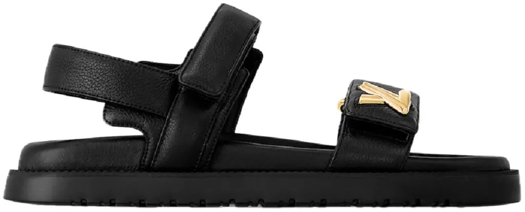 Dép Louis Vuitton LV Sunset Flat Comfort Sandals 'Black' 1ACG0Z — kich-thuoc: 34 Dép Louis Vuitton LV Sunset Flat Comfort Sandals 'Black' 1ACG0Z — kich-thuoc: 34