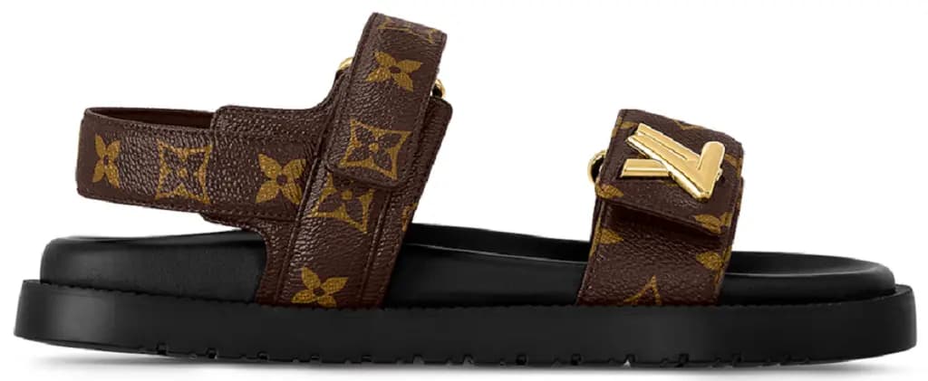 Dép Louis Vuitton LV Sunset Flat Comfort Sandals 'Brown' 1ACL94 Dép Louis Vuitton LV Sunset Flat Comfort Sandals 'Brown' 1ACL94