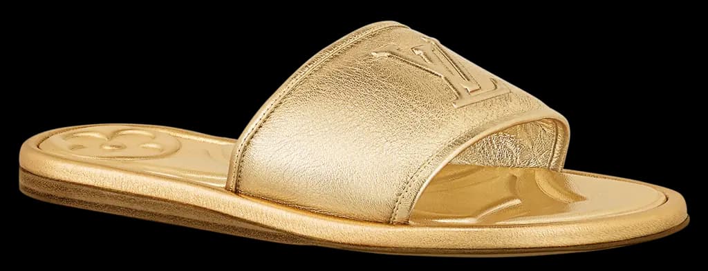 Dép Louis Vuitton Magnetic Flat Mules 'Gold' 1AA1K5 Dép Louis Vuitton Magnetic Flat Mules 'Gold' 1AA1K5