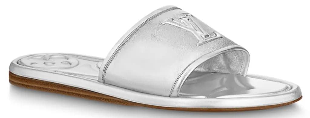 Dép Louis Vuitton Magnetic Flat Mules 'Silver' 1AA1KZ Dép Louis Vuitton Magnetic Flat Mules 'Silver' 1AA1KZ