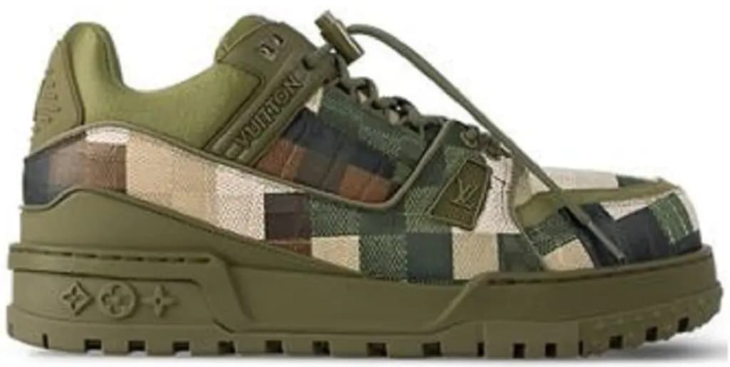Giày Louis Vuitton LV Maxi Trainers 'Khaki' 1ACNCZ Giày Louis Vuitton LV Maxi Trainers 'Khaki' 1ACNCZ