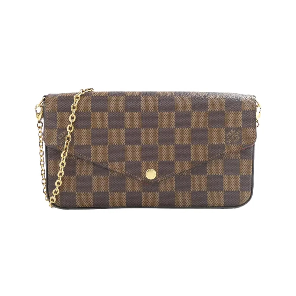 Túi Louis Vuitton Pochette Felicie Damier 'Ebene Cerise' N63032 Túi Louis Vuitton Pochette Felicie Damier 'Ebene Cerise' N63032