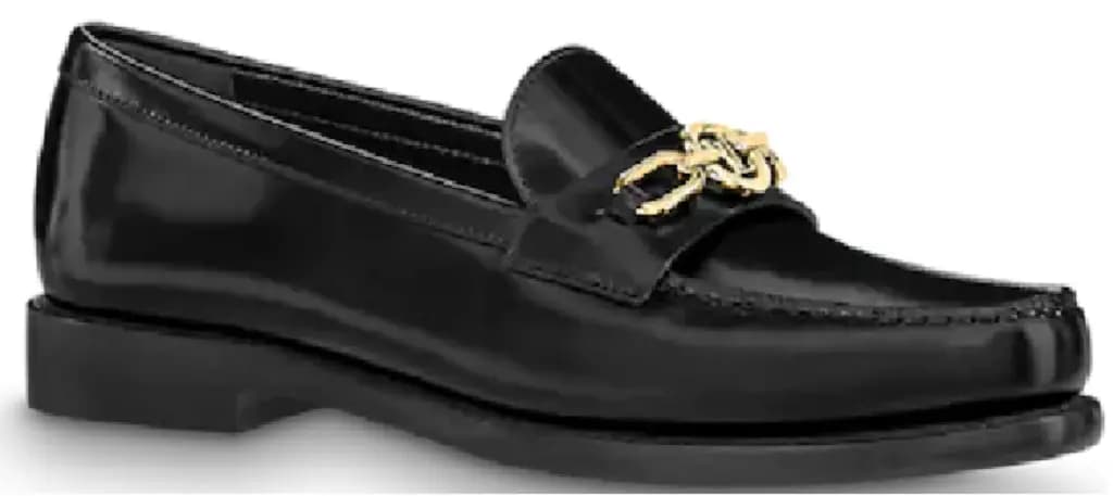 Giày Louis Vuitton Chess Flat Loafers 'Black' 1AA1X5 Giày Louis Vuitton Chess Flat Loafers 'Black' 1AA1X5