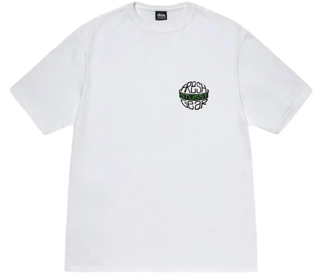 Áo Stussy Fresh Gear Tee 'White' — kich-thuoc: L Áo Stussy Fresh Gear Tee 'White' — kich-thuoc: L