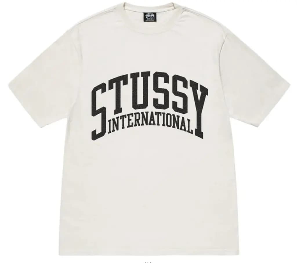 Áo Stussy International Pigment Dyed Tee 'White' Áo Stussy International Pigment Dyed Tee 'White'