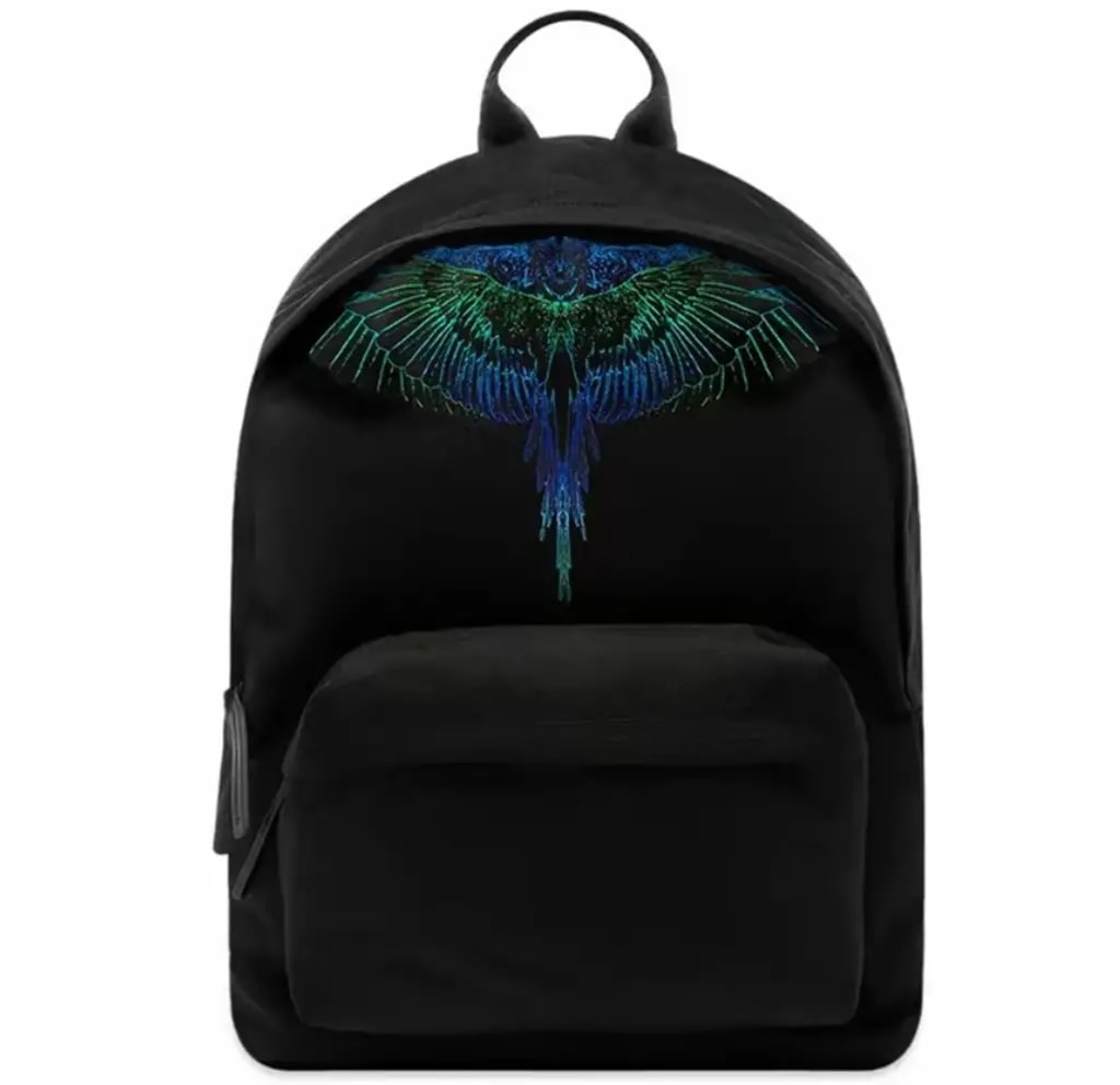 Balo Marcelo Burlon Wings Neon Backpack 'Black Blue' CMNB006R21FAB0011069 Balo Marcelo Burlon Wings Neon Backpack 'Black Blue' CMNB006R21FAB0011069