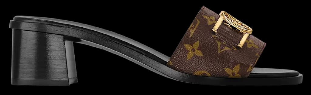 Dép Louis Vuitton Lock It Mules 'Patent' 1A660F Dép Louis Vuitton Lock It Mules 'Patent' 1A660F