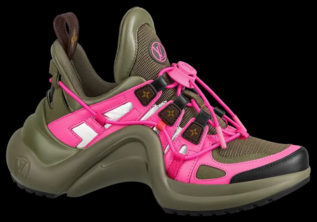 Giày Louis Vuitton Archlight Trainers 'Khaki Pink' 1A9RU5 Giày Louis Vuitton Archlight Trainers 'Khaki Pink' 1A9RU5