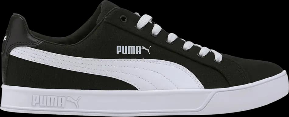 Giày Puma Smash Vulc Canvas 'Black White' 374754-02 Giày Puma Smash Vulc Canvas 'Black White' 374754-02