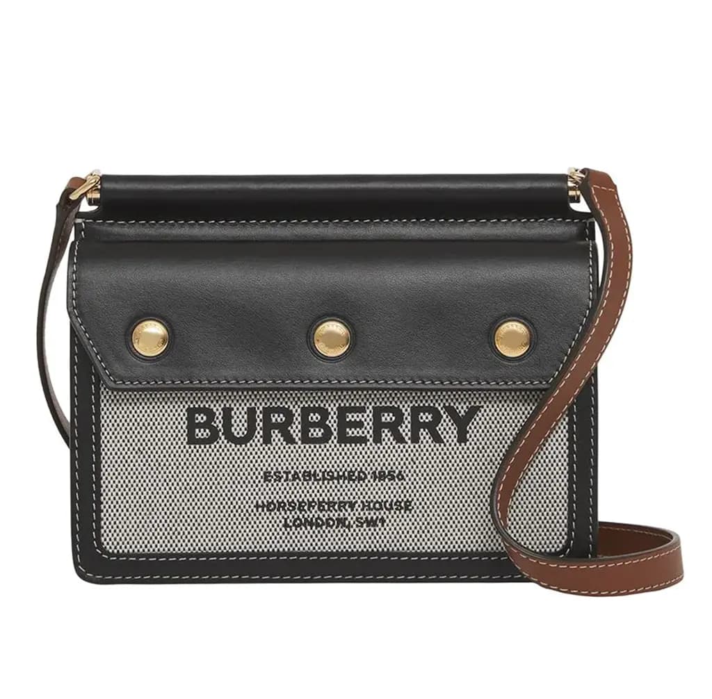 Túi Burberry Mini Horseferry 'Black Tan' 8042852 Túi Burberry Mini Horseferry 'Black Tan' 8042852