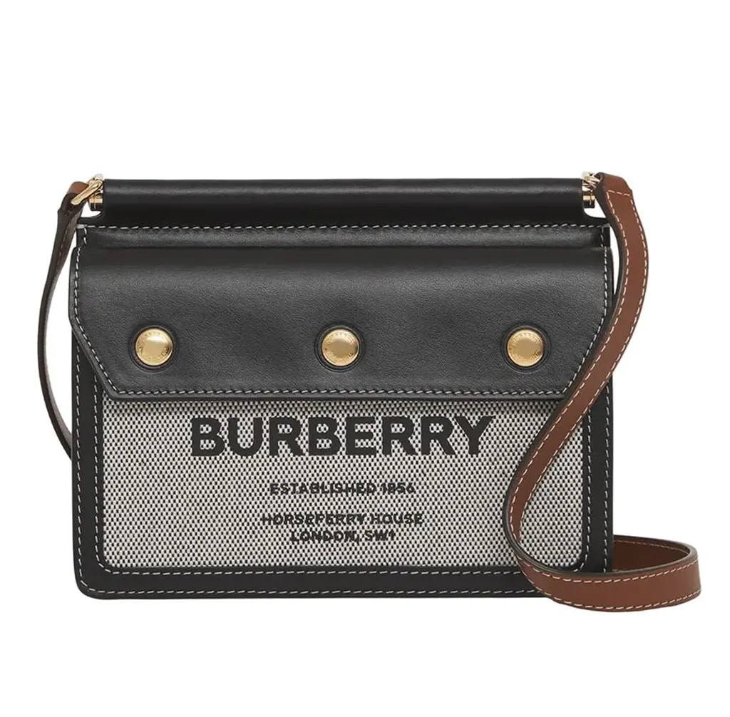 Túi Burberry Mini Horseferry 'Black Tan' 8042852 Túi Burberry Mini Horseferry 'Black Tan' 8042852