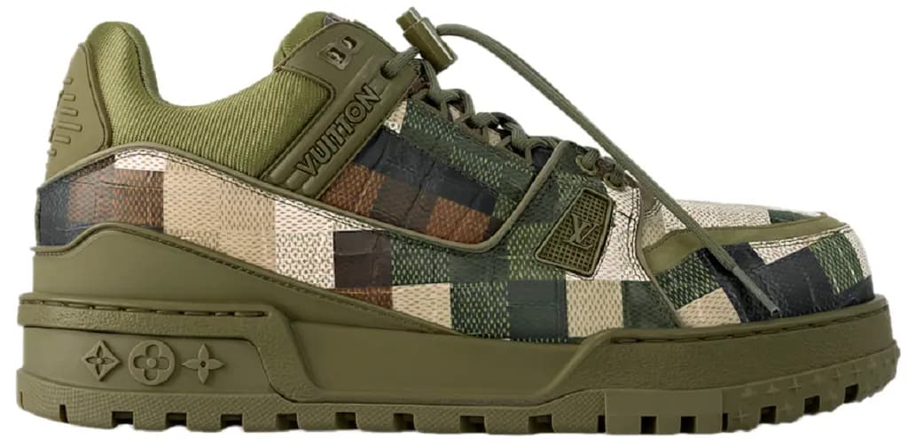 Giày Louis Vuitton LV Maxi Trainers 'Khaki Green' 1ACNCT Giày Louis Vuitton LV Maxi Trainers 'Khaki Green' 1ACNCT