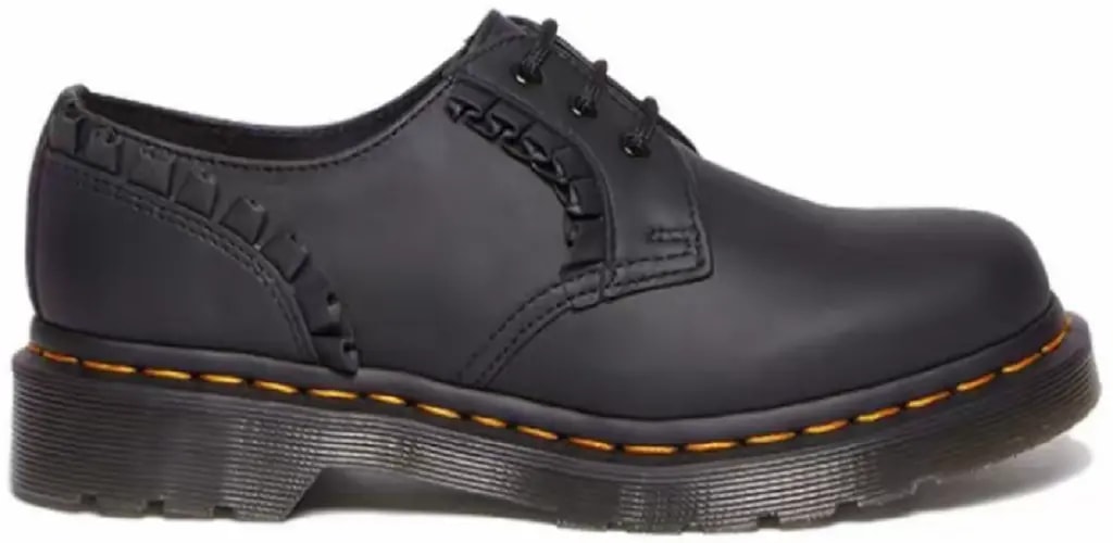 Giày Dr. Martens 1461 Frill Nappa Leather Oxford 'Black' 30696001 — kich-thuoc: 37 Giày Dr. Martens 1461 Frill Nappa Leather Oxford 'Black' 30696001 — kich-thuoc: 37