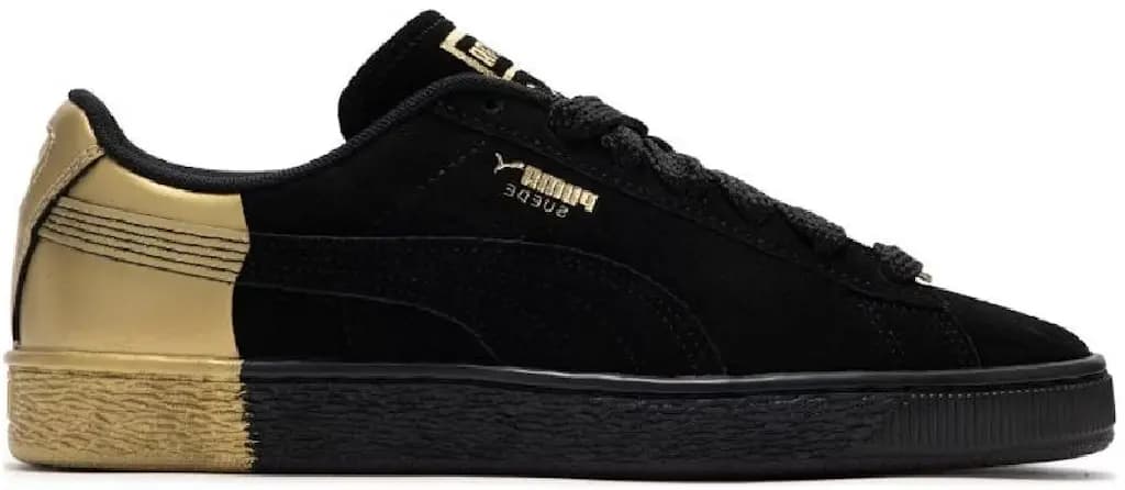 Giày Puma Suede Dance Crew 'Black Gold Metallic' 398306‑01 Giày Puma Suede Dance Crew 'Black Gold Metallic' 398306‑01