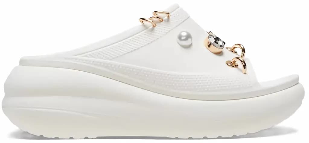 Dép Crocs Crush Midsummer Slide 'Chalk White' 210081-OWV Dép Crocs Crush Midsummer Slide 'Chalk White' 210081-OWV