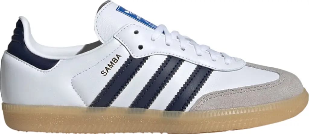 Giày Adidas Samba OG J 'White Collegiate Navy Gum' JI4464 Giày Adidas Samba OG J 'White Collegiate Navy Gum' JI4464