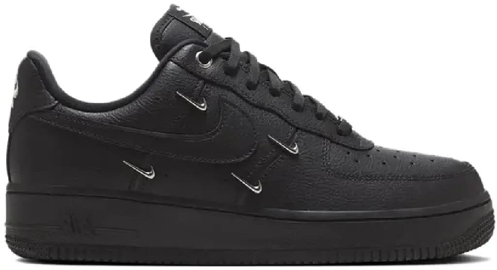 Giày Nike Air Force 1 Low 'Black Silver Mini Swoosh' HQ1180-001 Giày Nike Air Force 1 Low 'Black Silver Mini Swoosh' HQ1180-001