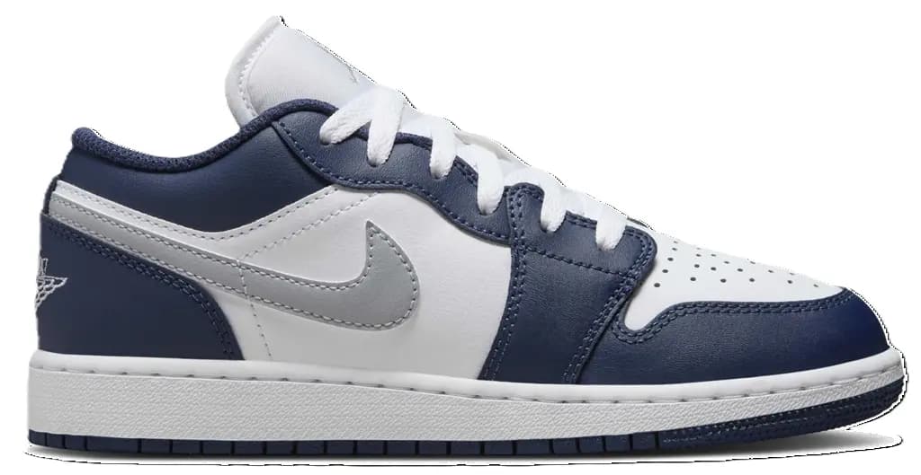 Giày Nike Air Jordan 1 Low 'Midnight Navy Wolf Grey' 553560-141 Giày Nike Air Jordan 1 Low 'Midnight Navy Wolf Grey' 553560-141