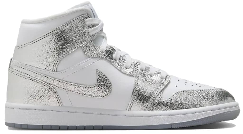 Giày Nike Air Jordan 1 Mid SE 'Metallic Silver' FN5031-100 Giày Nike Air Jordan 1 Mid SE 'Metallic Silver' FN5031-100