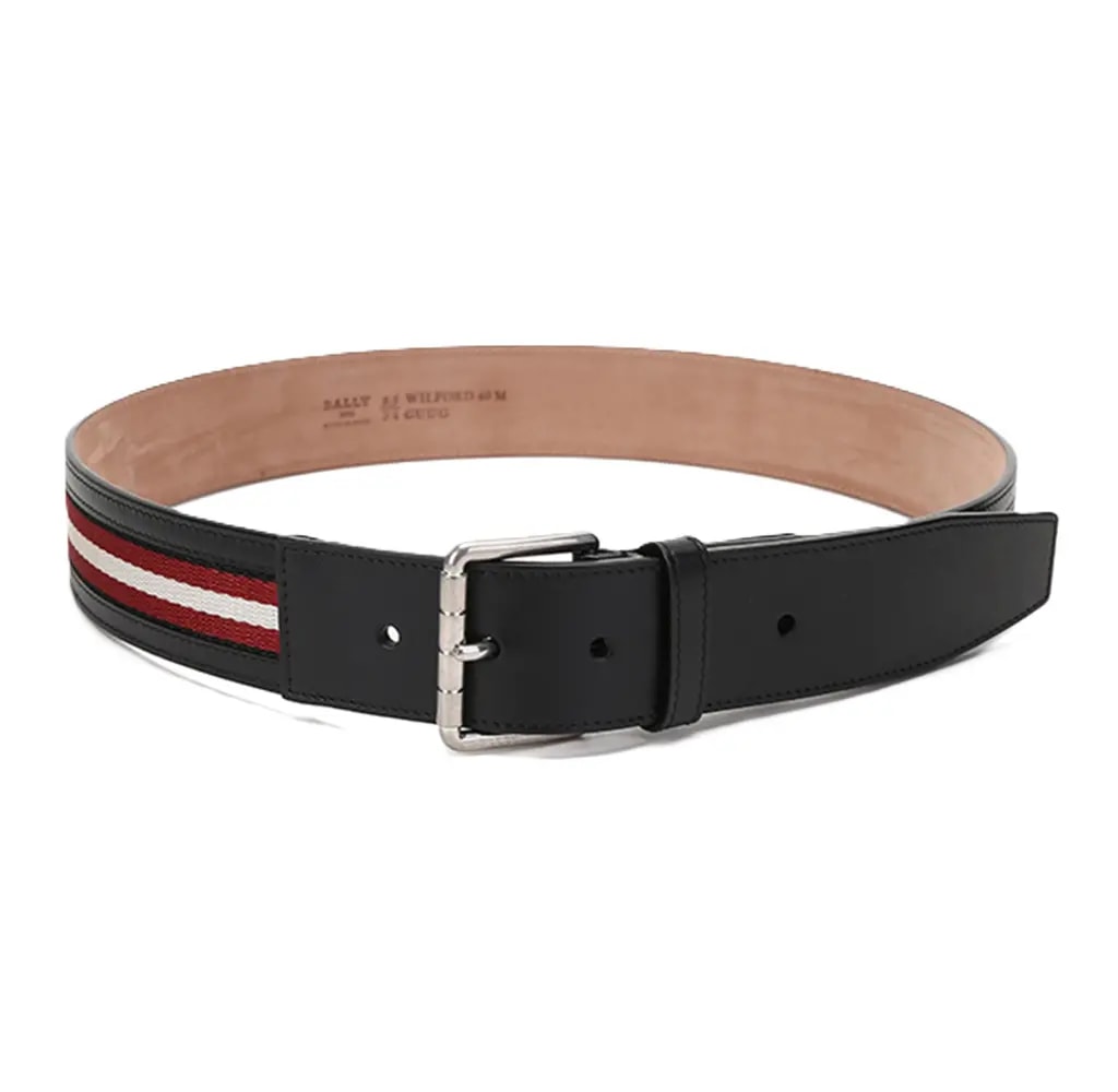 Thắt Lưng Bally Wilford 'Black Red White' 6239326 Thắt Lưng Bally Wilford 'Black Red White' 6239326