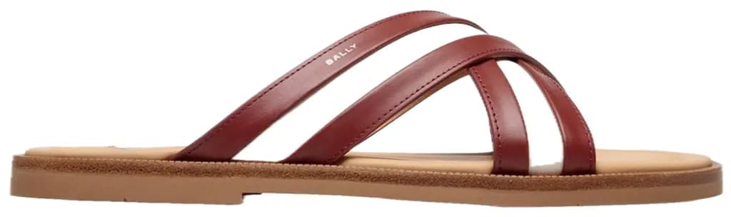 Dép Bally Glide Sandal 'Red' 6307405 Dép Bally Glide Sandal 'Red' 6307405