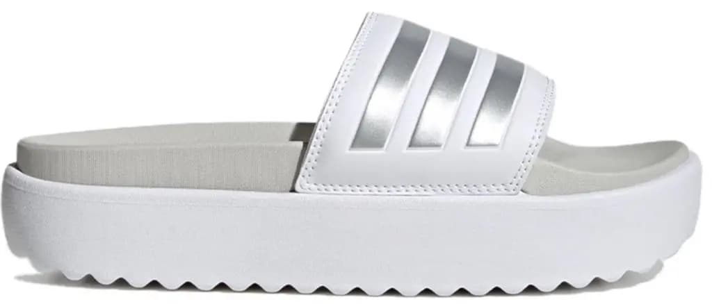 Dép Adidas Adilette Platform 'White Zero Metallic' IE9703 Dép Adidas Adilette Platform 'White Zero Metallic' IE9703