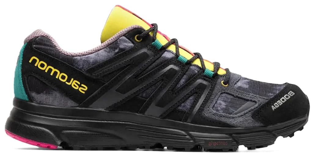 Giày Salomon Bodega x X-Mission 4 Suede 'Black Yellow' 417145 Giày Salomon Bodega x X-Mission 4 Suede 'Black Yellow' 417145
