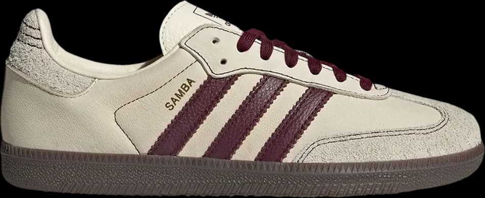 Giày Adidas Samba OG 'Wonder White Maroon' IG1987 Giày Adidas Samba OG 'Wonder White Maroon' IG1987