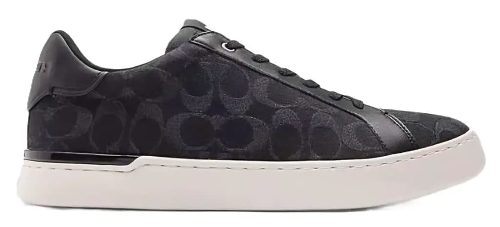 Giày Coach Clip Low Top Sneaker In Signature Denim 'Black Denim' CP766-DRJ Giày Coach Clip Low Top Sneaker In Signature Denim 'Black Denim' CP766-DRJ