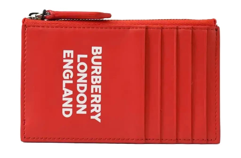 Ví Burberry Print Zipper Card Wallet 'Red' 8057852 Ví Burberry Print Zipper Card Wallet 'Red' 8057852