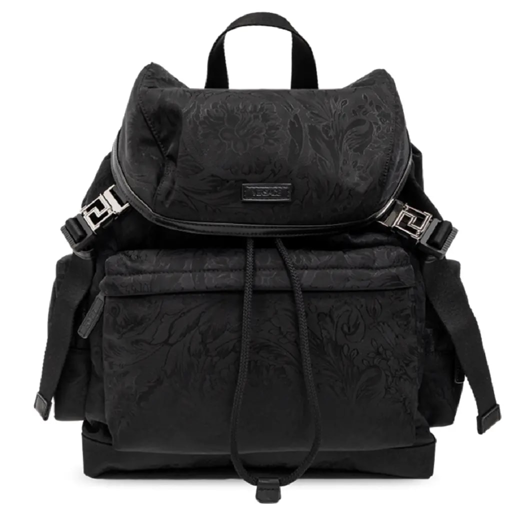 Balo Versace Allover Neo Nylon 'Black' 1009693-1A08705-1B00E Balo Versace Allover Neo Nylon 'Black' 1009693-1A08705-1B00E