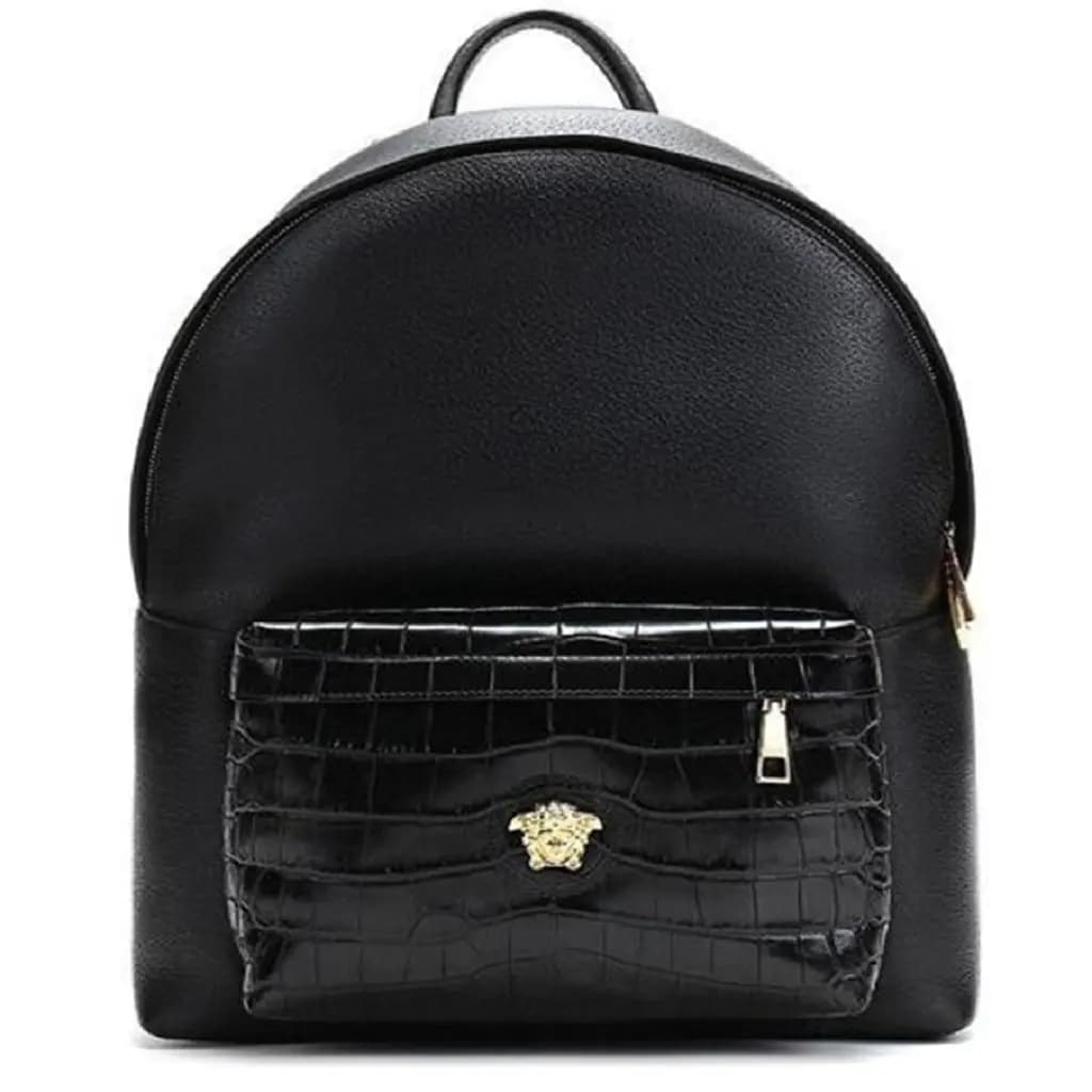 Balo Versace Fabric Leather 'Black' DFZ5350-DGOVV3-D41OH Balo Versace Fabric Leather 'Black' DFZ5350-DGOVV3-D41OH