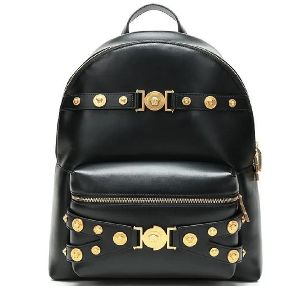 Balo Versace Leather Backpack 'Black' DFZ7321-DVTE5-K41OT Balo Versace Leather Backpack 'Black' DFZ7321-DVTE5-K41OT