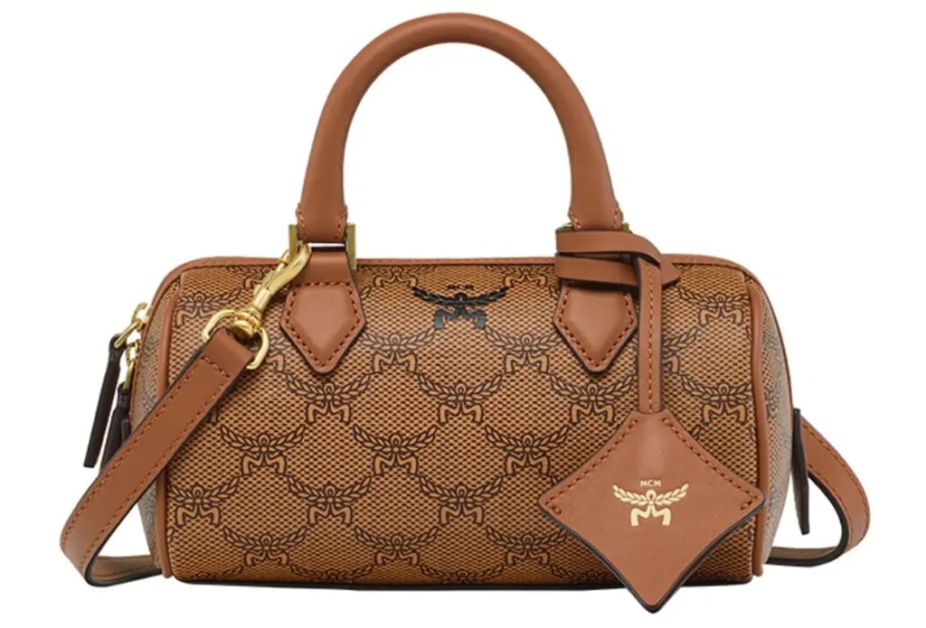 Túi MCM Mini Ella Boston In Lauretos 'Cognac' MWBESEA09CO001 Túi MCM Mini Ella Boston In Lauretos 'Cognac' MWBESEA09CO001